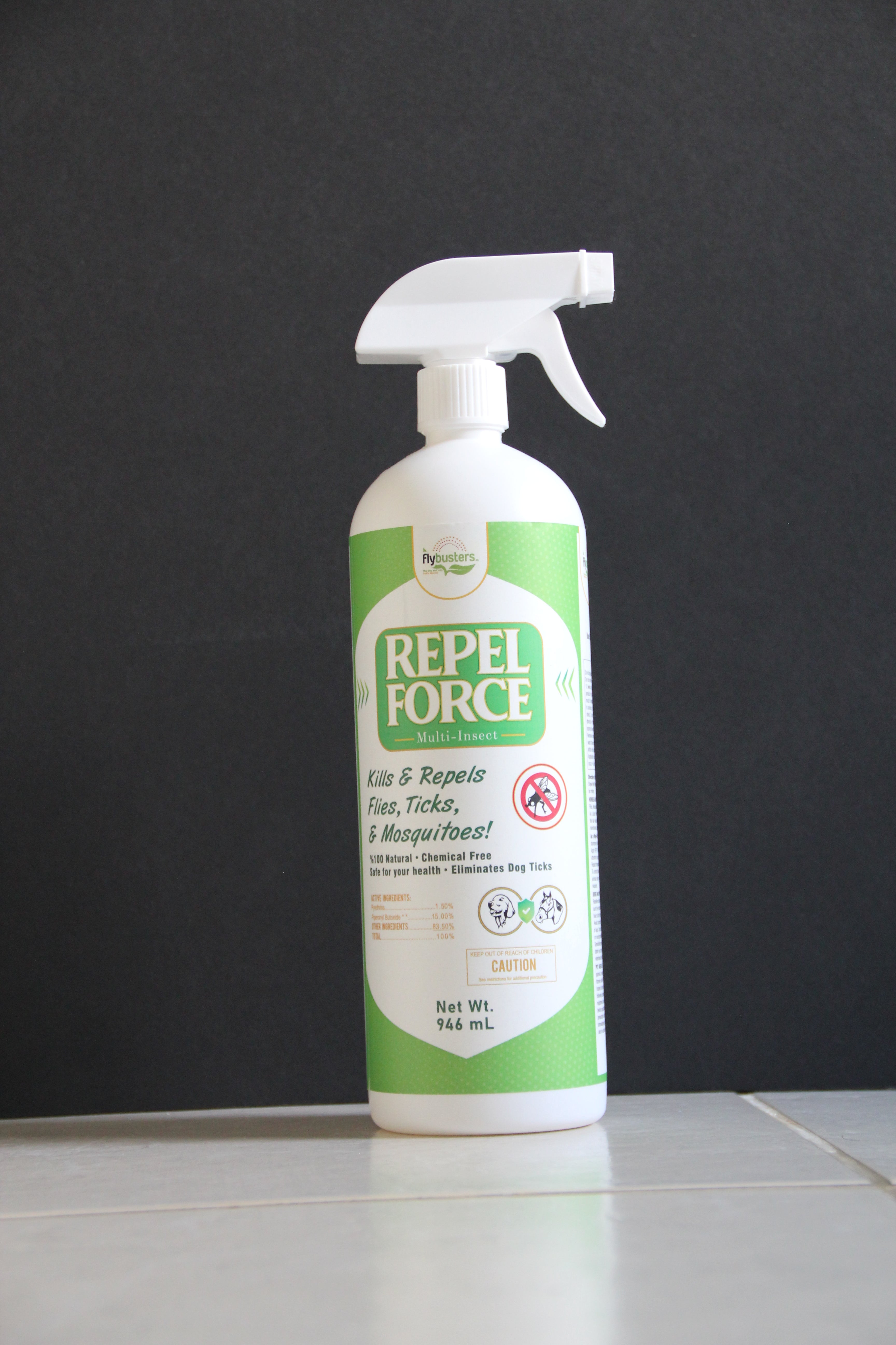 Repel Force by Flybusters for Horses & Dogs (1 Liter) - FlybustersArabia